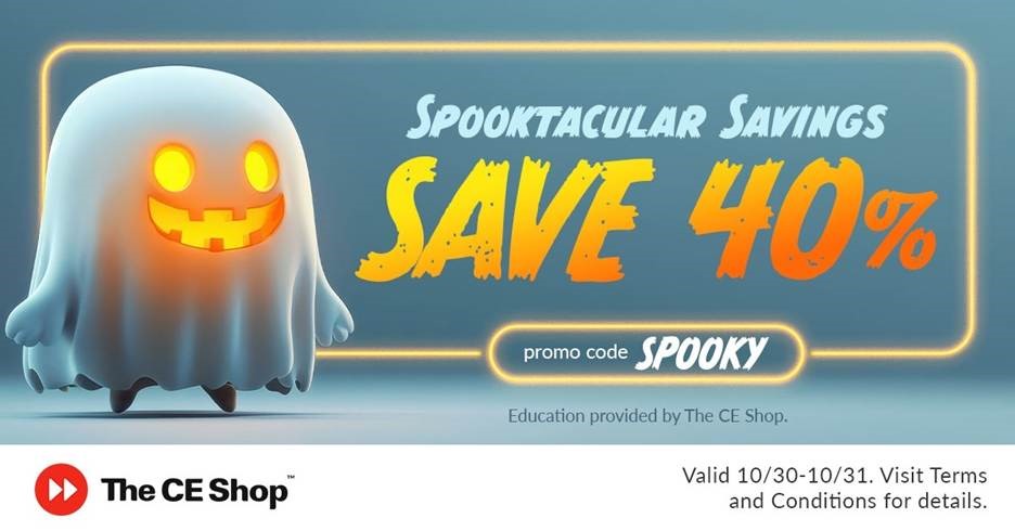 Spook-tacular Savings: 40% off 10/30 - 10/31 at the CE Shop