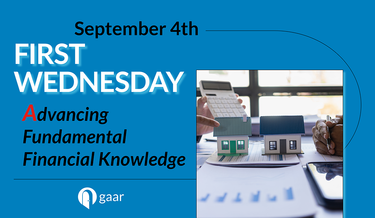 RECORDING: Advancing Financial Knowledge - September First Wednesday