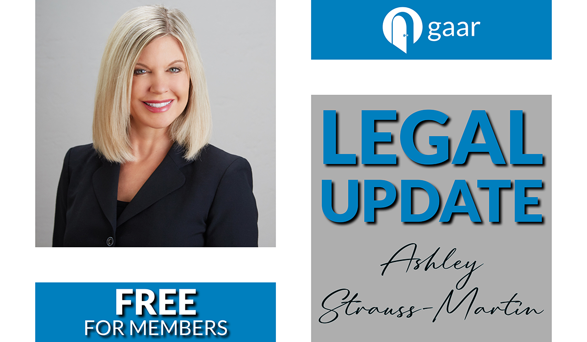 (2 FREE CE) Legal Update with Ashley Strauss-Martin on Wednesday, October 16th