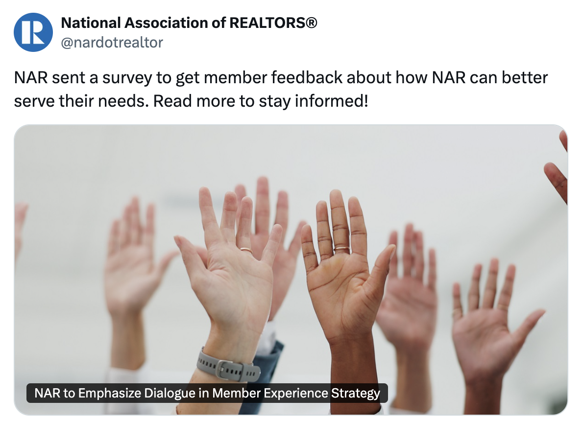 NAR Survey - How Can NAR Better Serve Needs