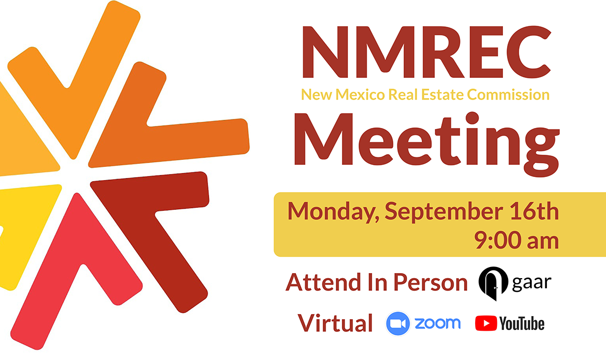 LIVE STREAM: NMREC Meeting on Monday, September 16th at GAAR