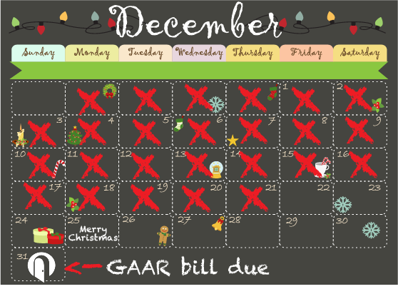 Avoid Late Fees: Pay your GAAR membership dues online by Dec. 31st